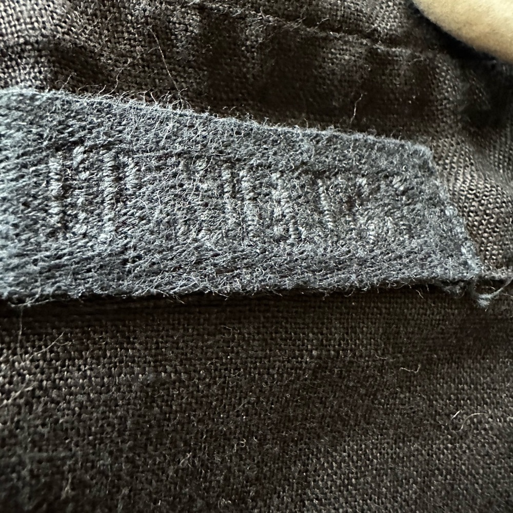 CP Shades Linen Tunic Top in black linen